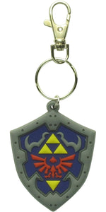 Zelda 3D Links Hylian Shield Rubber Keychain