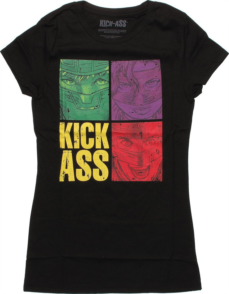 Kick Ass Color Squares Baby Tee