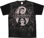Labyrinth Maze Oval Frame Sublimated T Shirt Sheer