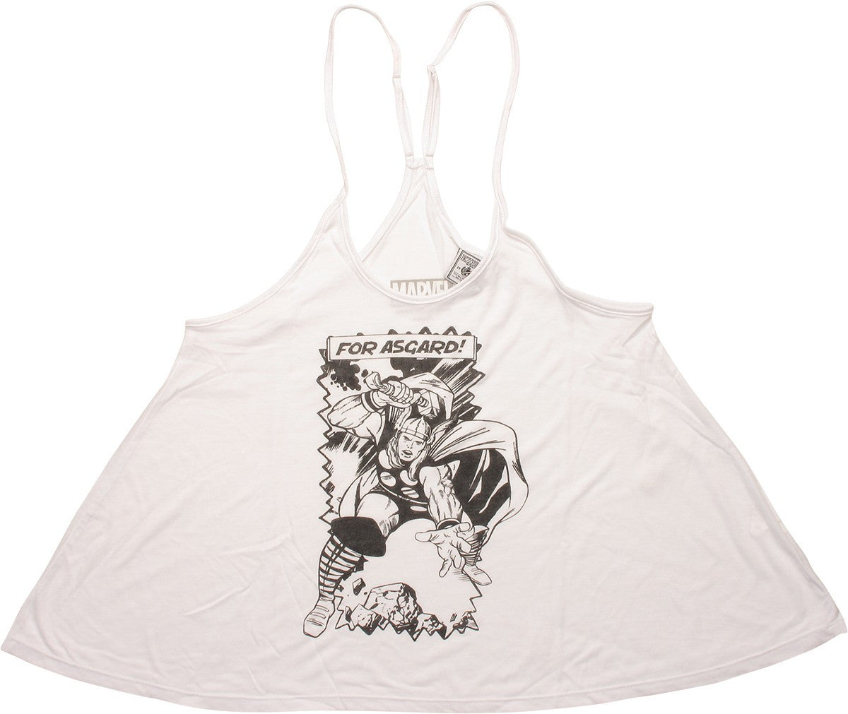 Thor For Asgard Drape Racer Strap Ladies T-Shirt