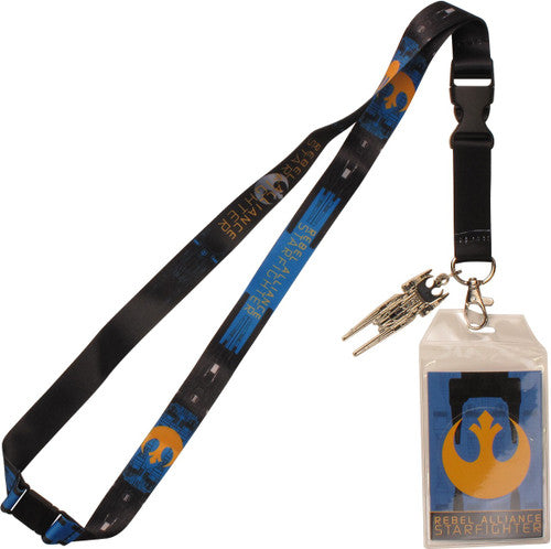 Star Wars Starfighter Metal Charm Lanyard