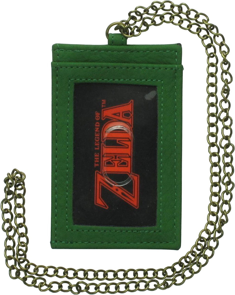 Zelda ID Badge Holder Hyrule Shield Chain Lanyard