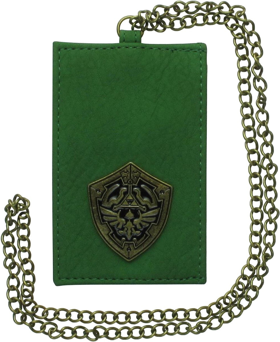 Zelda ID Badge Holder Hyrule Shield Chain Lanyard