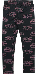 Star Wars Pink Logo Juvenile Leggings