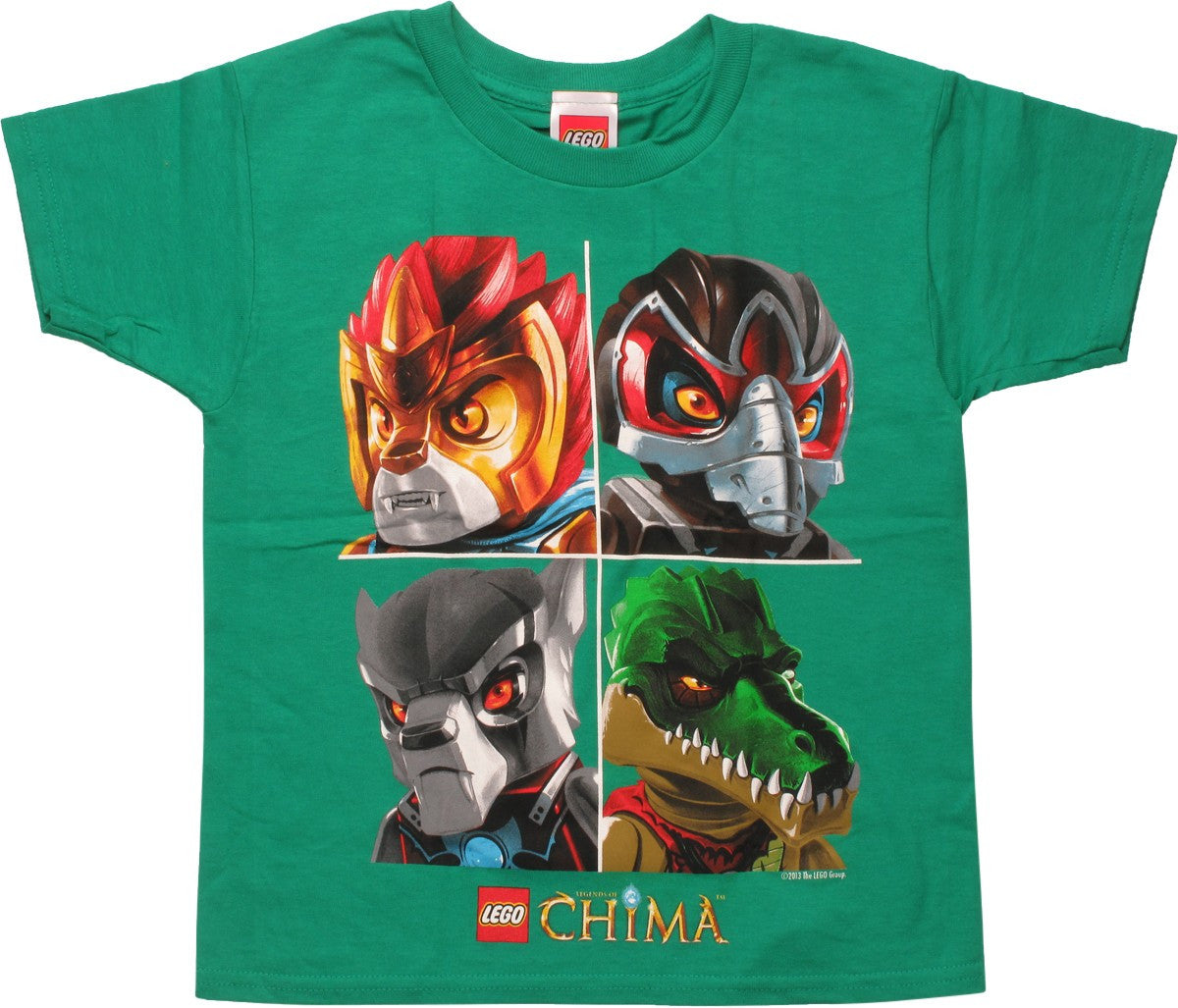 Lego Chima 4 Square Green Juvenile T-Shirt