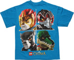 Lego Chima Four Portraits Blue Youth T-Shirt