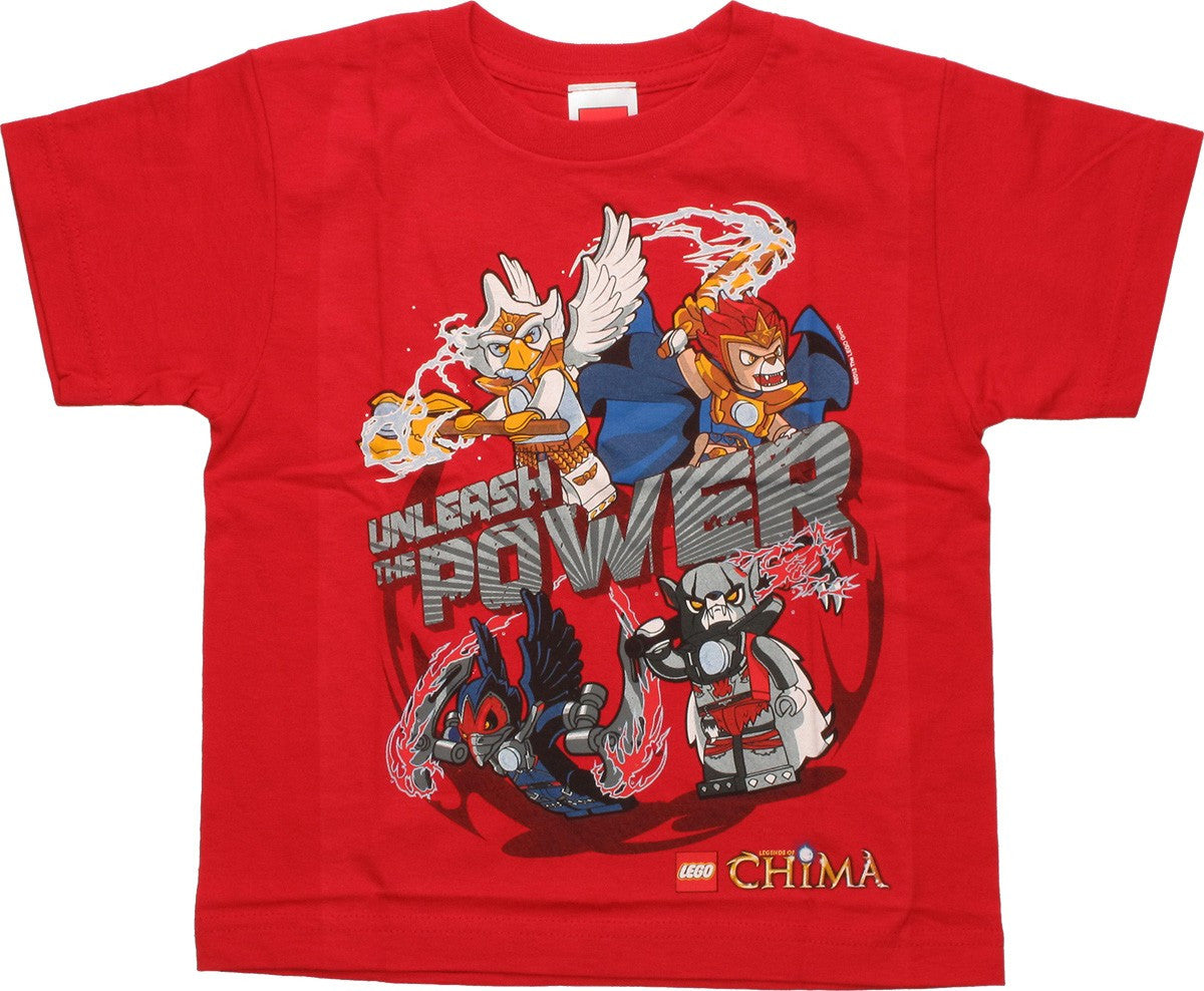 Lego Chima Unleash Power Red Juvenile T Shirt