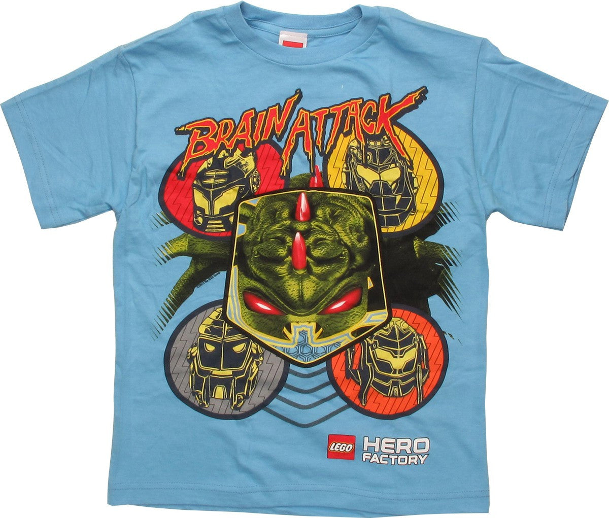 Lego Hero Factory Brain Attack Blue Youth T-Shirt