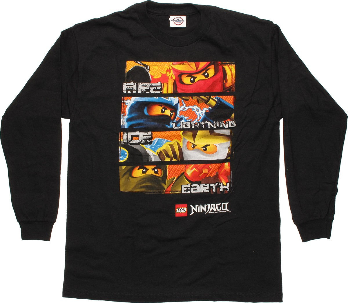 Lego Ninjago Elemental Powers LS Youth T-Shirt