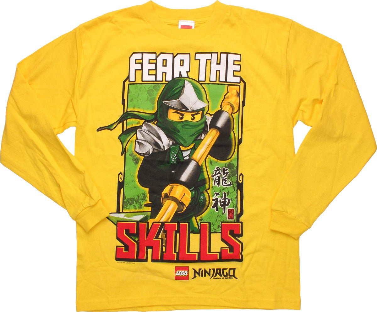 Lego Ninjago Fear Skills Long Sleeve Youth T-Shirt