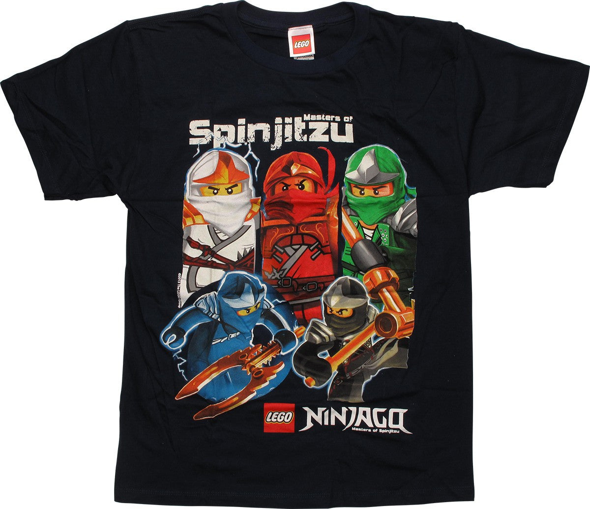 Lego Ninjago Ninja Collage Navy Youth T Shirt
