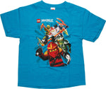 Lego Ninjago Ninja Herd Turquoise Youth T Shirt