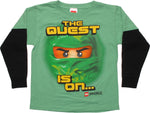 Lego Ninjago Quest Is On Long Sleeve Juvenile T Shirt