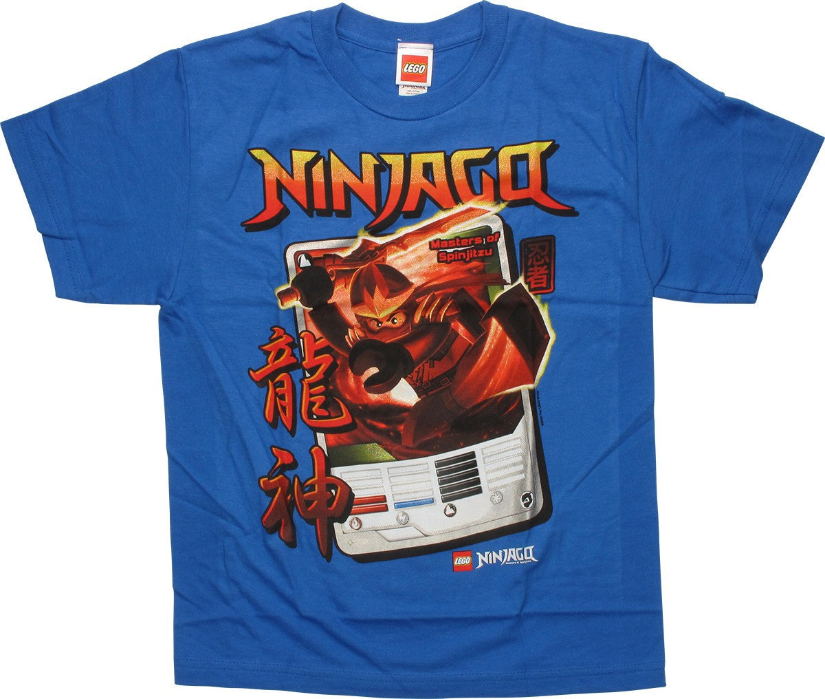 Lego Ninjago Red Card Strengths Blue Youth T-Shirt
