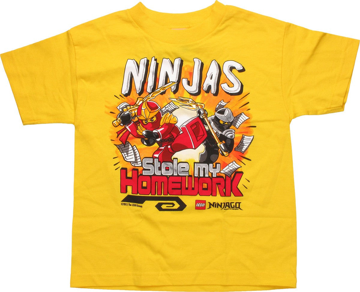 Lego Ninjago Stole My Homework Youth T-Shirt