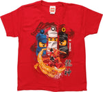 Lego Ninjago Warrior Fighters Red Juvenile T-Shirt