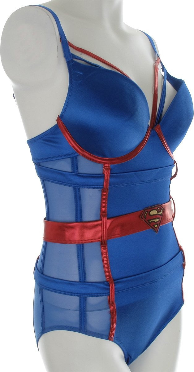Superman Supergirl Costume Bodysuit