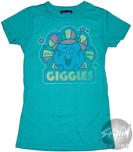 Little Miss Giggles Rainbow Baby Tee