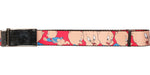 Looney Tunes Porky Pig Expressions Red Mesh Belt
