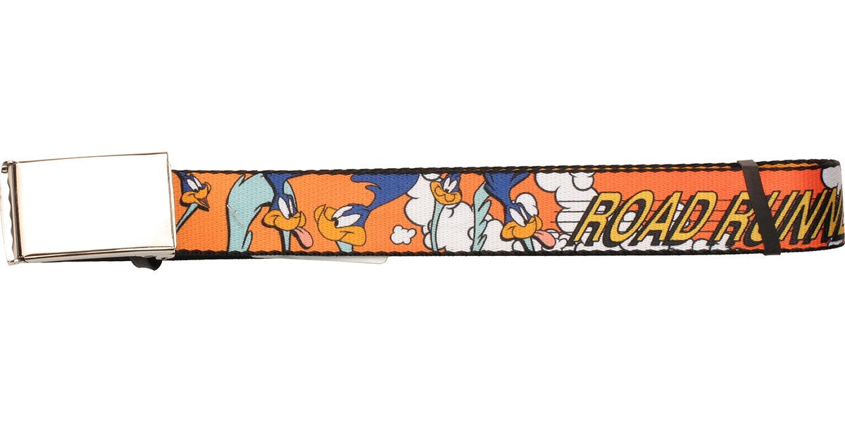 Looney Tunes Road Runner Name and Character Mesh Belt
