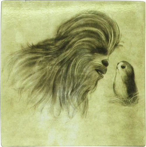 Star Wars Force Awakens Chewbacca and Porg Magnet