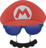 Mario Hat And Mustache Costume Glasses