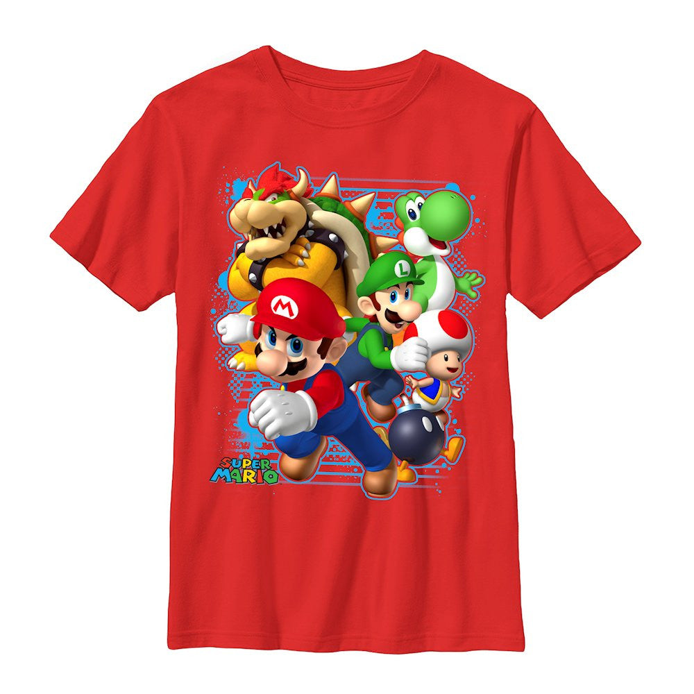 Mario Super Crew Rush Youth T-Shirt