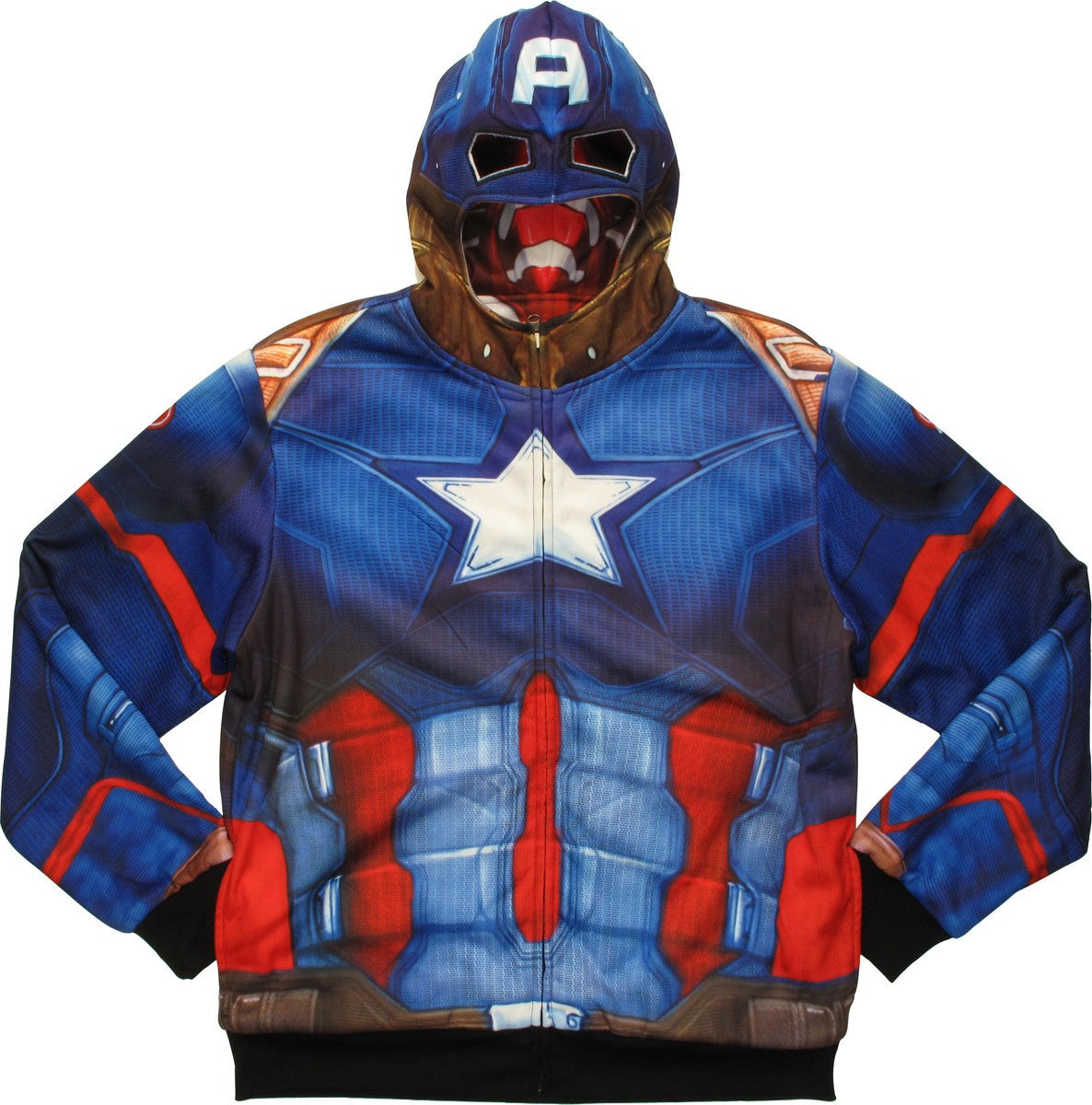 Marvel Captain America Iron Man Reversible Hoodie