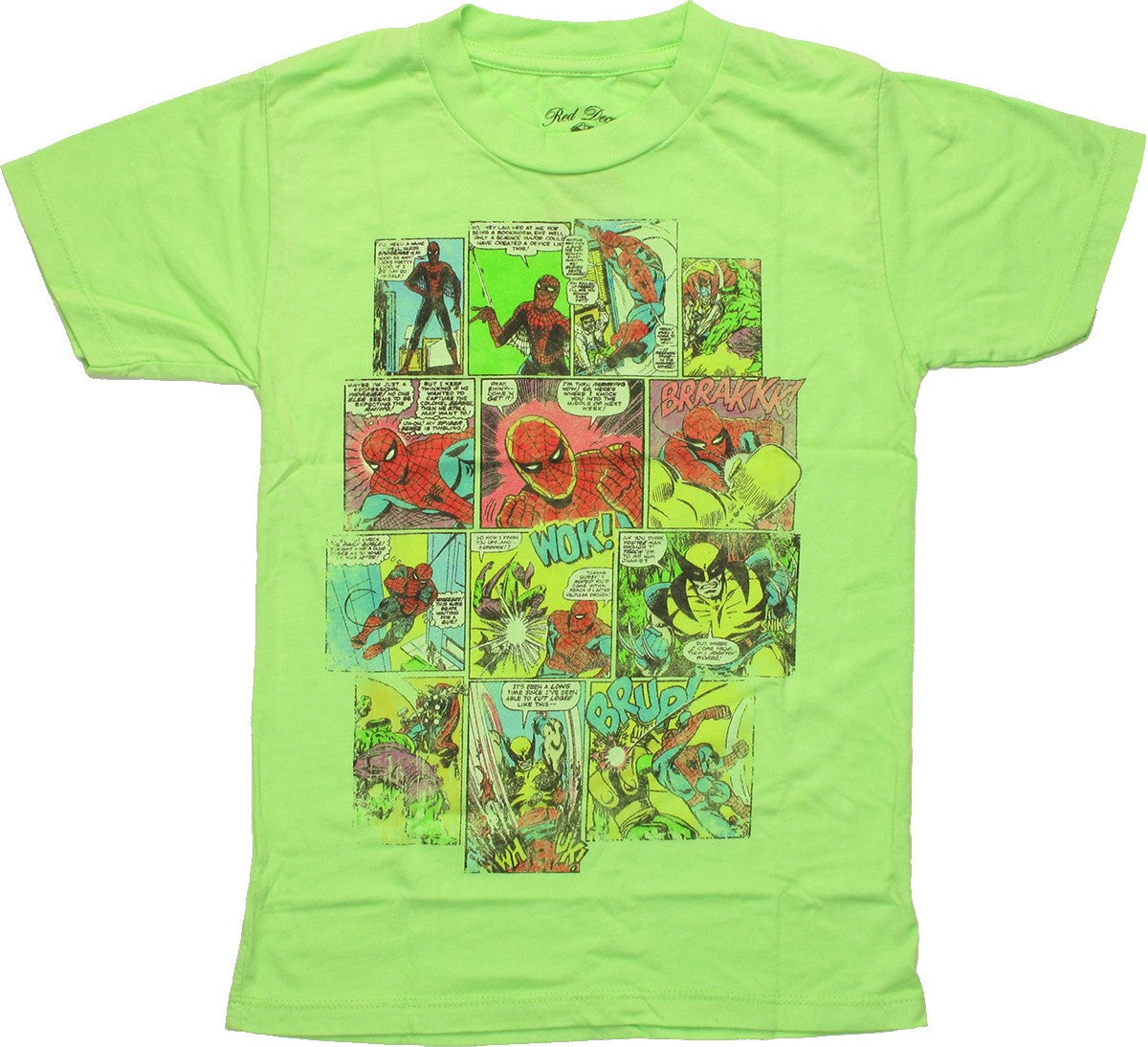 Marvel Comics Mashup Neon Juvenile T Shirt