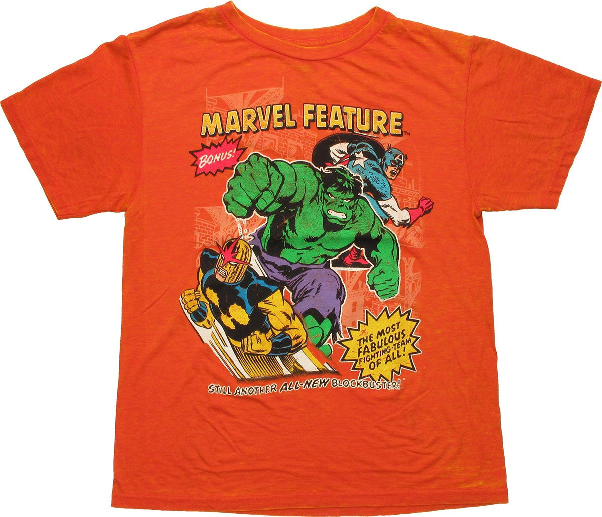 Marvel Feature Burnout Youth T Shirt