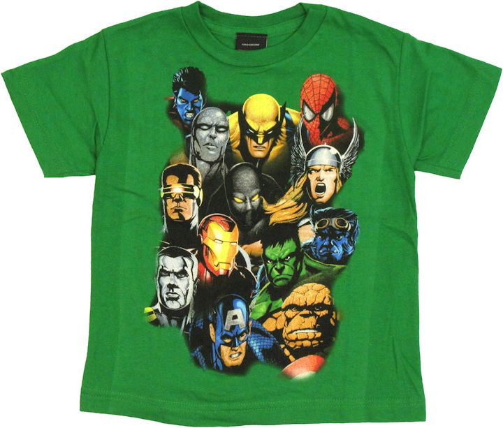 Marvel Group Stack Juvenile T Shirt