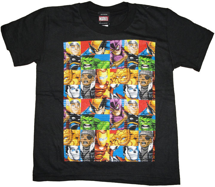 Marvel Hero Squad Boxes Juvenile T Shirt