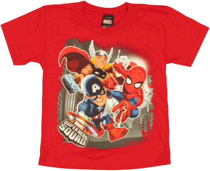 Marvel Hero Squad Trio Juvenile T Shirt