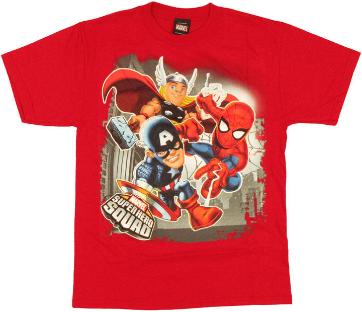 Marvel Hero Squad Trio Youth T Shirt