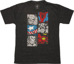 Marvel Heroes Body Squares Youth T-Shirt