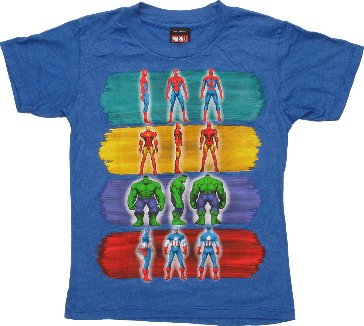 Marvel Paint Strokes and Pose Juvenile T-Shirt