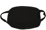 Non Medical Black Ribbed 2 Pack Face Mouth Mask