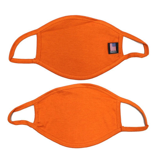 Cotton Non Medical Orange 2 Pack Face Mouth Mask