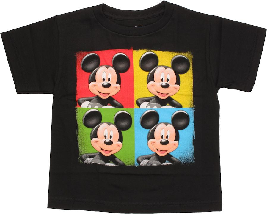 Mickey Mouse Color Quadrants Juvenile T Shirt
