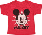 Mickey Mouse Face Winking Distress Infant T-Shirt