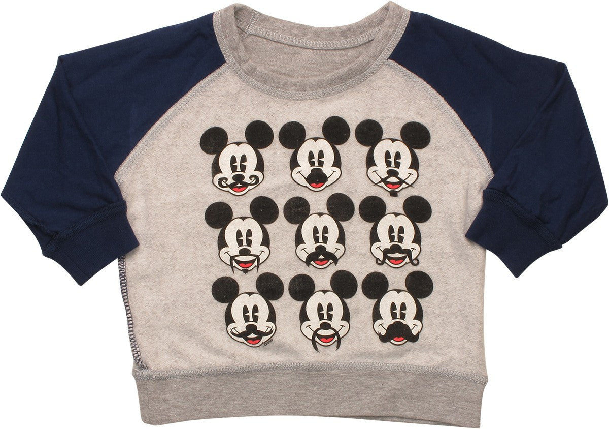 Mickey Mouse Staches Inside Out Infant Sweatshirt