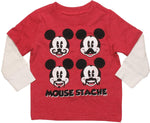 Mickey Mouse Staches Long Sleeve Infant T-Shirt