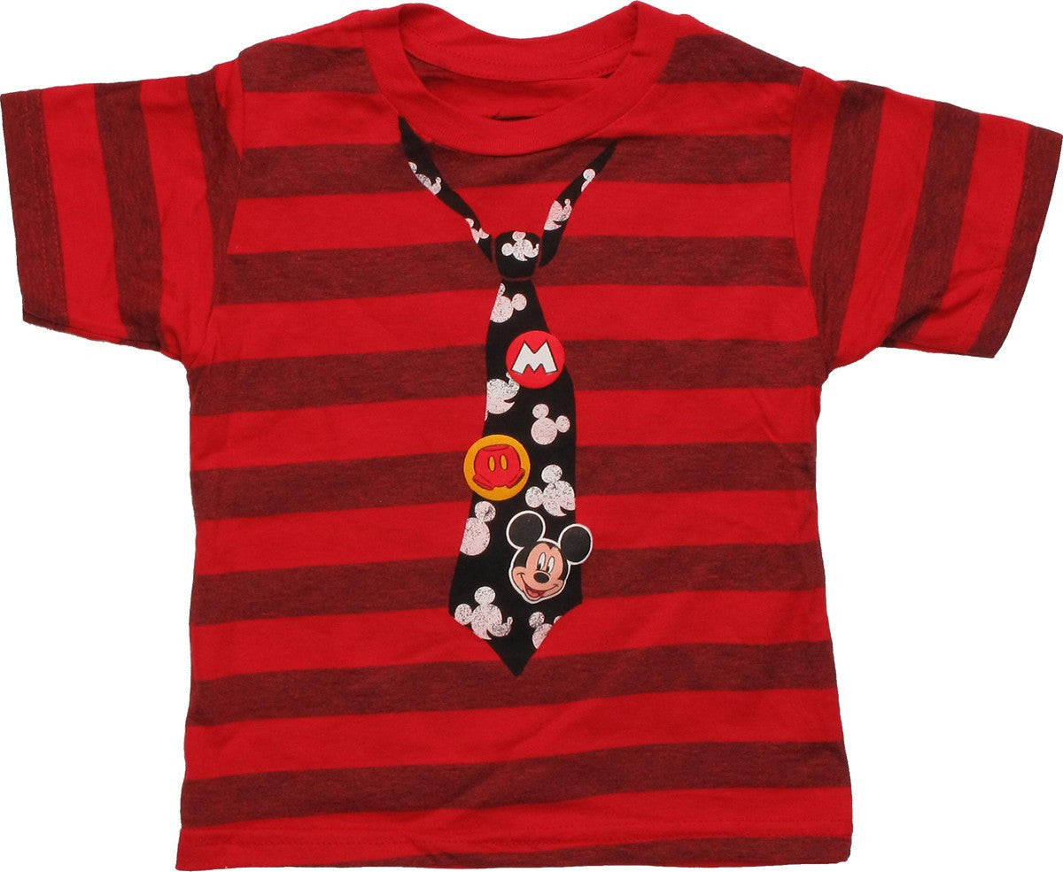 Mickey Mouse Striped and Tie Toddler T-Shirt