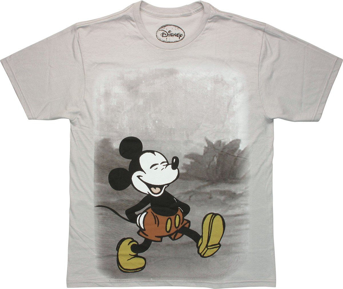Mickey Mouse Trail Walk T Shirt Sheer