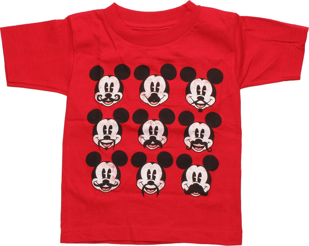 Micky Mouse Mustache Styles Toddler T-Shirt