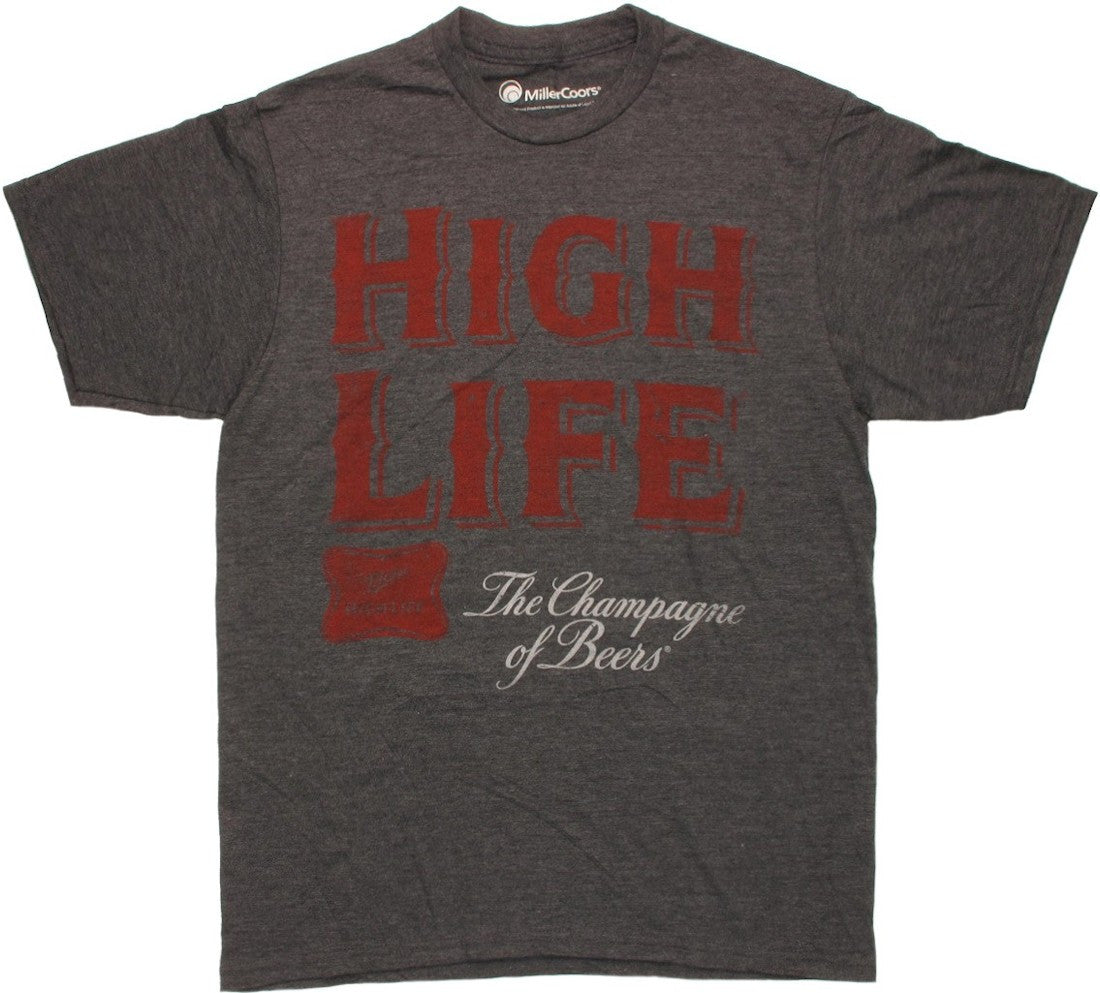 Miller High Life Champagne T Shirt Sheer