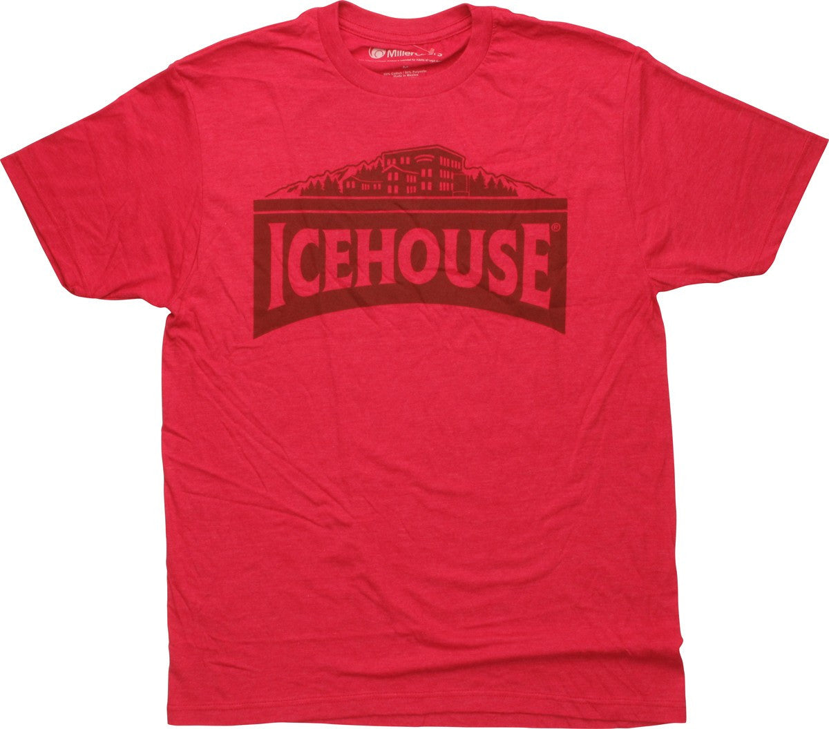 Miller Icehouse Logo Red T-Shirt Sheer