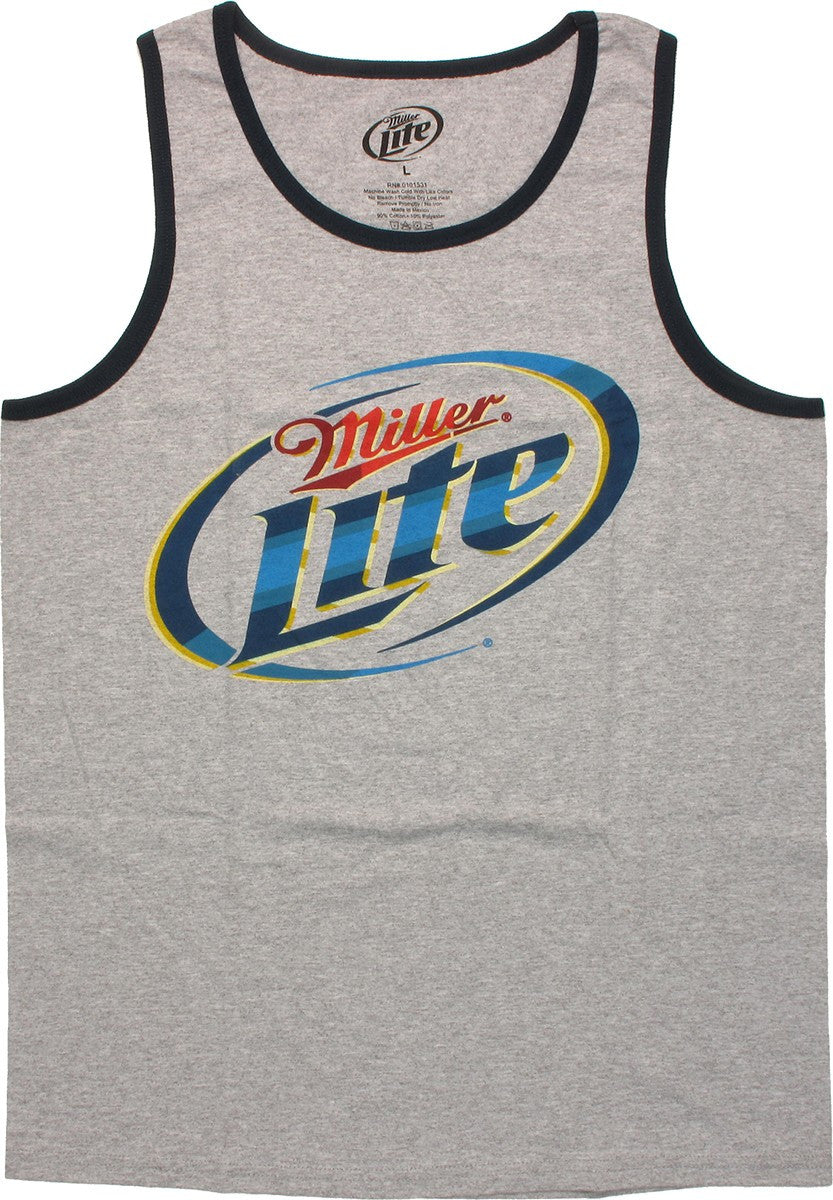 Miller Light Logo Ringer Tank Top