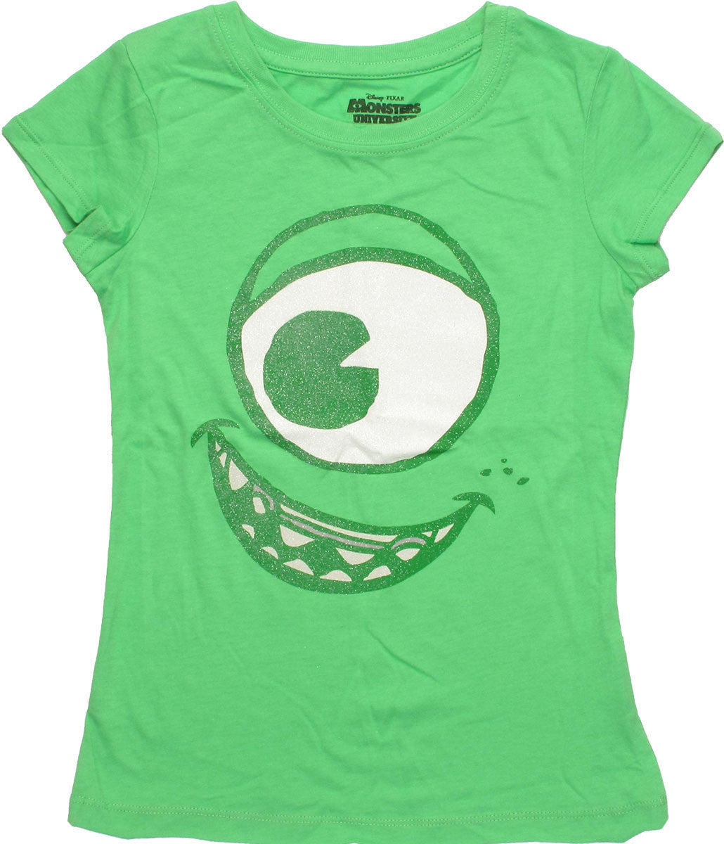 Monsters Inc Mike Glitter Face Juvenile T Shirt