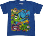 Monsters Inc Scare Games Glow Juvenile T Shirt